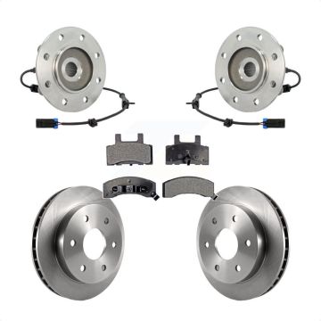 Front Hub Bearing Brake Rotor And Pad Kit For GMC Yukon Chevrolet Tahoe With 8 Lug Wheels KBB-100806