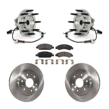 Front Hub Bearing Brake Rotor And Pad Kit For Chevrolet GMC Silverado 1500 Sierra Classic KBB-100825
