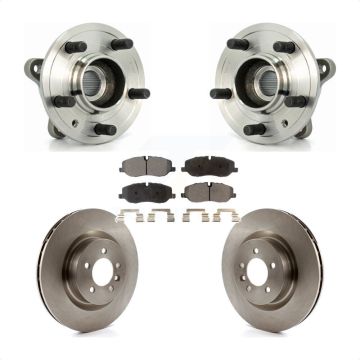 Front Hub Bearing Brake Rotor & Pad Kit For 2006-2007 Land Rover Range Sport Supercharged KBB-100847