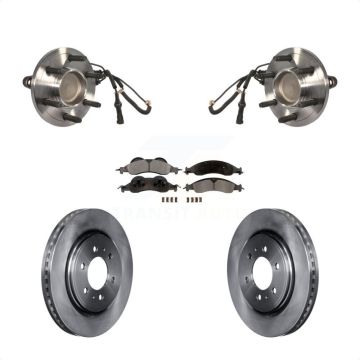 Front Hub Bearing Brake Rotor Pad Kit For 2007-2009 Ford Expedition Lincoln Navigator RWD KBB-100873