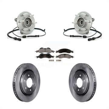 Front Hub Bearing Assembly Disc Brake Rotor Pad Kit For Ford Expedition Lincoln Navigator KBB-100875