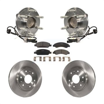 Front Hub Bearing Brake Rotor Pad Kit For GMC Sierra 1500 Chevrolet Silverado Tahoe Yukon KBB-100931