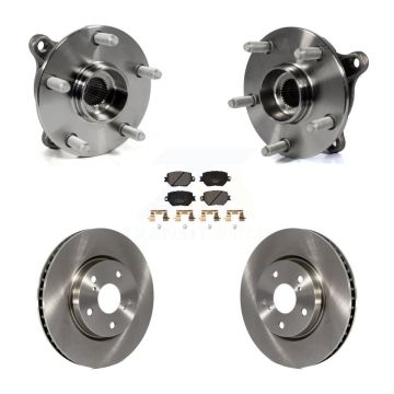 Front Hub Bearing Assembly Disc Brake Rotors And Ceramic Pads Kit For Lexus IS250 KBB-100954