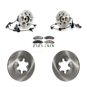 Front Hub Bearing Brake Rotor And Pad Kit For 2004-2008 Chevrolet Colorado GMC Canyon RWD KBB-100963
