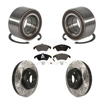Front Bearing Drilled Slot Brake Rotor Pad Kit For Mercedes-Benz C300 E350 C350 E400 E250 KBB-101227