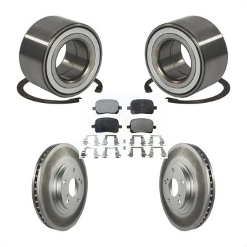 Front Wheel Bearing Coated Disc Brake Rotors And Pads Kit For 1999-2001 Lexus RX300 KBB-101259