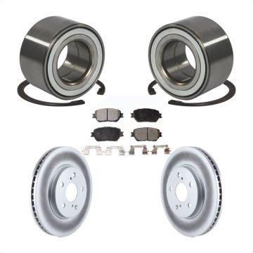 Front Wheel Bearing Coated Disc Brake Rotors And Semi-Metallic Pads Kit For Toyota Camry KBB-101263