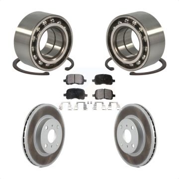 Front Wheel Bearing Coat Brake Rotor Pad Kit For 1998-2002 Toyota Corolla Chevrolet Prizm KBB-101265