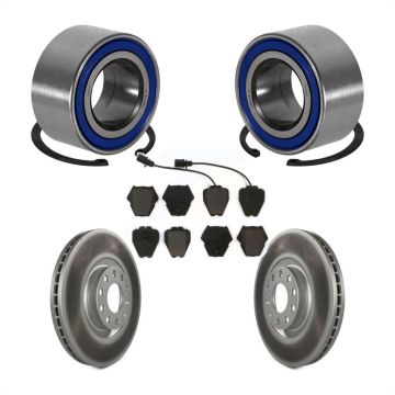 Front Wheel Bearing Coat Brake Rotor Pads Kit For Audi A4 With 320mm Diameter KBB-101291