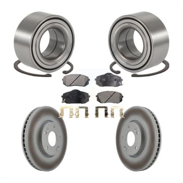 Front Wheel Bearing Coated Disc Brake Rotors And Pads Kit For Hyundai Tucson Kia Sportage KBB-101309