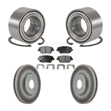 Front Wheel Bearing Coated Disc Brake Rotors And Pads Kit For Hyundai Sonata Kia Optima KBB-101310