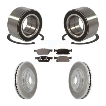Front Wheel Bearing Coated Disc Brake Rotors And Semi-Metallic Pads Kit For Ford Edge KBB-101351
