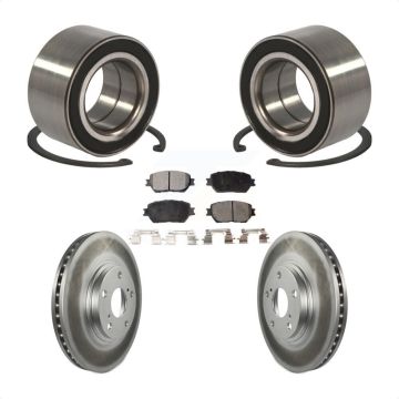 Front Wheel Bearing Coated Disc Brake Rotors And Semi-Metallic Pads Kit For Toyota Camry KBB-101355