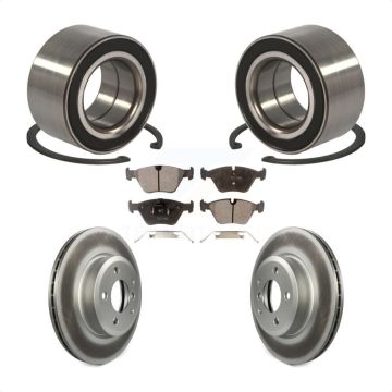 Front Wheel Bearing Coated Disc Brake Rotors And Pads Kit For 2004-2010 BMW X3 KBB-101396