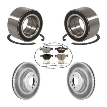 Front Wheel Bearing Coated Disc Brake Rotors And Pads Kit For BMW 335i xDrive 335xi KBB-101399