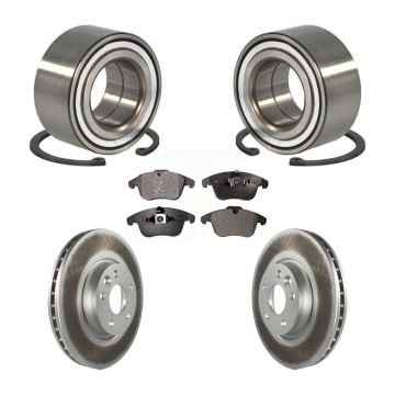 Front Wheel Bearing Coated Disc Brake Rotors And Pads Kit For Land Rover Range Evoque KBB-101409
