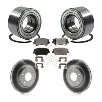 Front Wheel Bearing Coat Brake Rotor Pad Kit For Kia Forte Hyundai Elantra GT Forte5 Koup KBB-101458