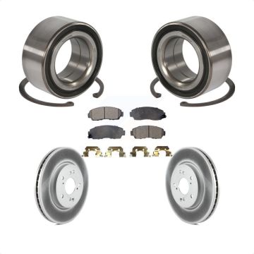 Front Wheel Bearing Coated Disc Brake Rotors And Pads Kit For Honda Accord Crosstour KBB-101469