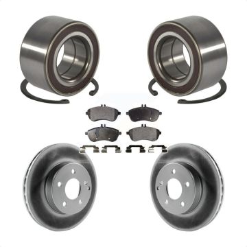Front Wheel Bearing Coated Disc Brake Rotors And Pads Kit For Mercedes-Benz C300 KBB-101487