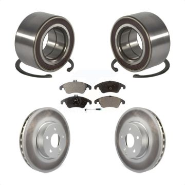 Front Wheel Bearing Coated Brake Rotor Pad Kit For Mercedes-Benz C300 E350 C350 E400 E250 KBB-101489