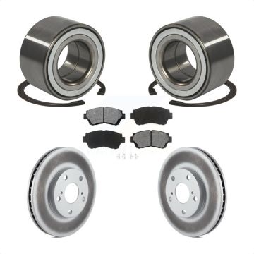 Front Wheel Bearing Coated Brake Rotor Pad Kit For Toyota Camry Sienna Avalon Lexus ES300 KBB-101551