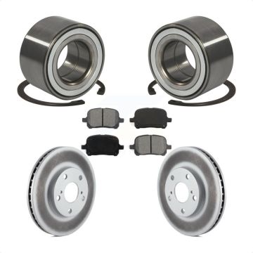 Front Wheel Bearing Coated Brake Rotor Pad Kit For Toyota Camry Solara Avalon Lexus ES300 KBB-101552