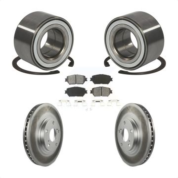 Front Wheel Bearing Coated Disc Brake Rotors And Semi-Metallic Pads Kit For Toyota Camry KBB-101555