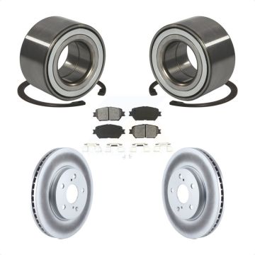 Front Wheel Bearing Coated Disc Brake Rotors And Semi-Metallic Pads Kit For Toyota Camry KBB-101558