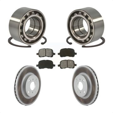Front Wheel Bearing Coat Brake Rotor Pad Kit For 1998-2002 Toyota Corolla Chevrolet Prizm KBB-101560