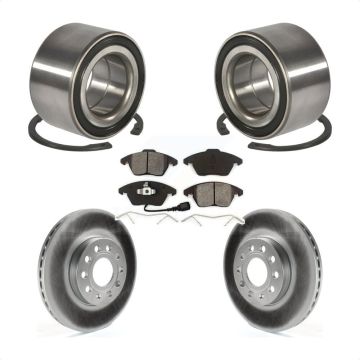 Front Wheel Bearing Coated Disc Brake Rotors And Pads Kit For Volkswagen Jetta KBB-101580