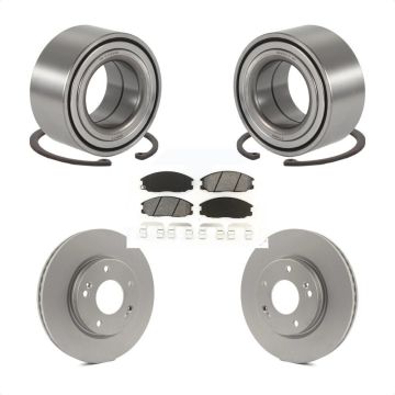 Front Wheel Bearing Coated Disc Brake Rotors And Pads Kit For Hyundai Santa Fe KBB-101605