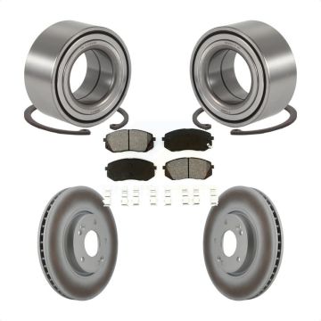 Front Wheel Bearing Coated Disc Brake Rotors And Pads Kit For Hyundai Tucson Kia Sportage KBB-101611