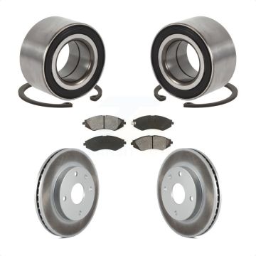 Front Wheel Bearing Coated Brake Rotor & Pads Kit For Chevrolet Optra Suzuki Forenza Reno KBB-101628