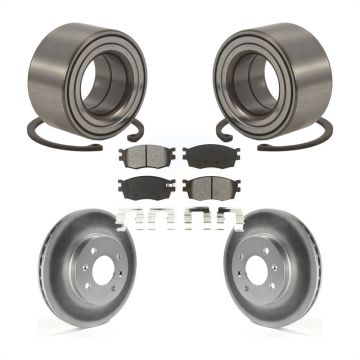 Front Wheel Bearing Coated Disc Brake Rotors And Pads Kit For Hyundai Accent Kia Rio Rio5 KBB-101631