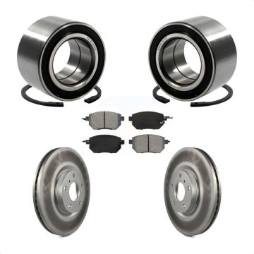 Front Wheel Bearing Coated Disc Brake Rotors And Pads Kit For Nissan Altima Maxima KBB-101644