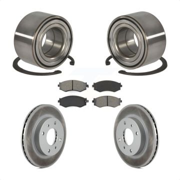Front Wheel Bearing Coated Disc Brake Rotors And Pads Kit For Nissan Sentra 1.8L KBB-101646