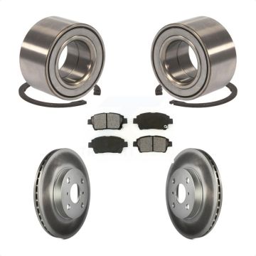 Front Wheel Bearing Coated Disc Brake Rotors And Pads Kit For 2001-2005 Toyota Echo KBB-101650