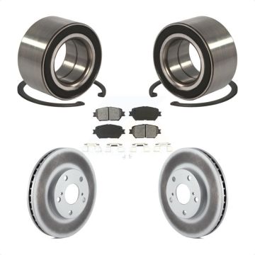 Front Wheel Bearing Coated Brake Rotor Pad Kit For Toyota Camry With 275mm Diameter KBB-101656