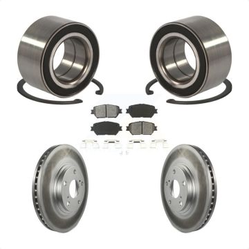 Front Wheel Bearing Coated Disc Brake Rotors And Semi-Metallic Pads Kit For Toyota Camry KBB-101658