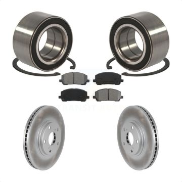 Front Wheel Bearing Coated Disc Brake Rotors And Pads Kit For Toyota Highlander KBB-101661