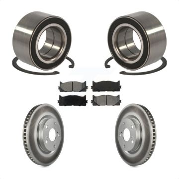 Front Wheel Bearing Coated Brake Rotor Pad Kit For Toyota Camry Lexus ES350 Avalon ES300h KBB-101665