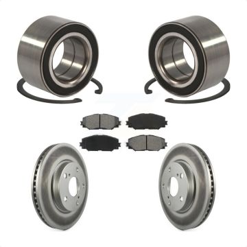 Front Wheel Bearing Coated Disc Brake Rotors And Pads Kit For 2010 Lexus HS250h KBB-101666