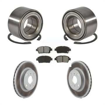 Front Wheel Bearing Coated Disc Brake Rotors And Pads Kit For 2001-2003 Toyota Prius KBB-101670