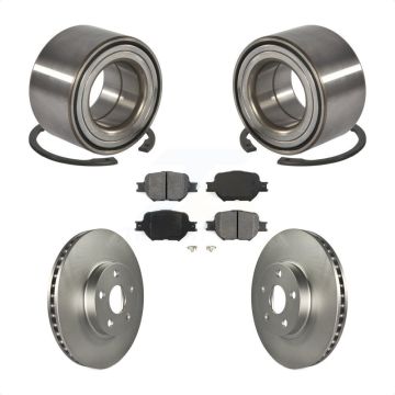 Front Wheel Bearing Coated Disc Brake Rotors And Pads Kit For Toyota Celica Scion tC KBB-101671