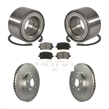 Front Wheel Bearing Coated Brake Rotor And Pad Kit For Toyota Corolla Matrix Pontiac Vibe KBB-101672