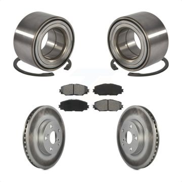 Front Wheel Bearing Coated Brake Rotor And Pad Kit For Toyota Corolla Matrix Pontiac Vibe KBB-101674
