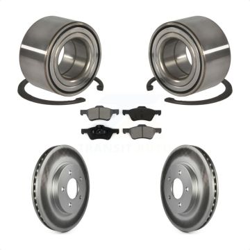 Front Wheel Bearing Coated Disc Brake Rotor Pad Kit For Ford Escape Mazda Tribute Mercury KBB-101676