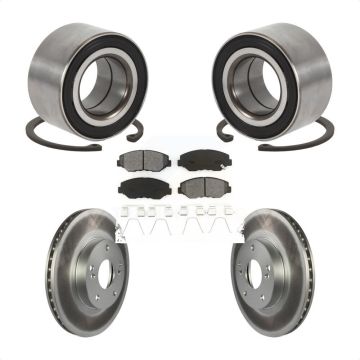 Front Wheel Bearing Coated Brake Rotor And Pad Kit For Honda Accord Fit Element Acura ILX KBB-101679