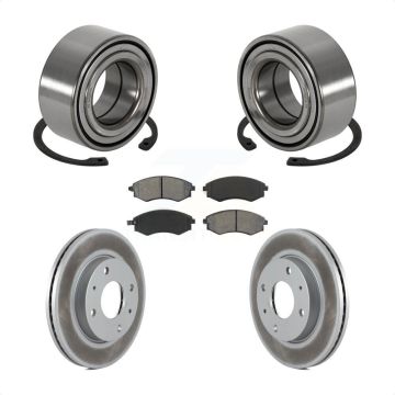 Front Wheel Bearing Coated Brake Rotor And Pad Kit For Hyundai Sonata Kia Optima Magentis KBB-101690
