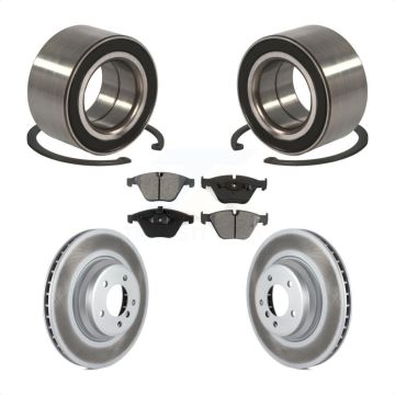 Front Wheel Bearing Coated Disc Brake Rotors And Pads Kit For BMW 335i xDrive 335xi KBB-101709